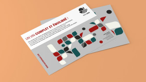 Leaflet classique, conçu pour la distribution en mains propres ou mis à disposition dans un lieu stratégique.