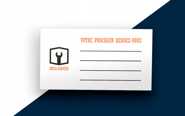 Impression de cartes de rendez-vous par COPYTOP en express.