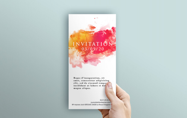 Une carte d'invitation personnalisée unique et de qualité supérieur.