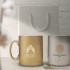 Envie d'offrir un mug personnalisé original, optez pour notre mug or ou argent. Un cadeau d'affaire unique qui communique votre image de marque