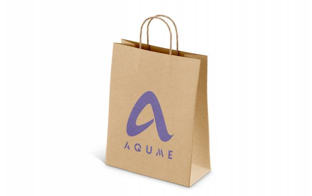 Sac en papier kraft personnalisé avec logo