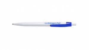Offrez un stylo bille blanc personnalisé avec une touche de couleur