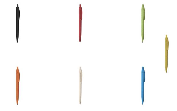 Large choix de couleurs pour les stylos personnalisés en paille de blé
