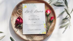 Faire-part de mariage personnalisé