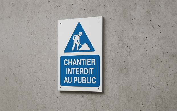 Affichez vos messages avec notre panneau de chantier