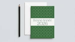 Souhaitez vos vœux pour l'année 2026 grâce aux carte de vœux personnalisés en express
