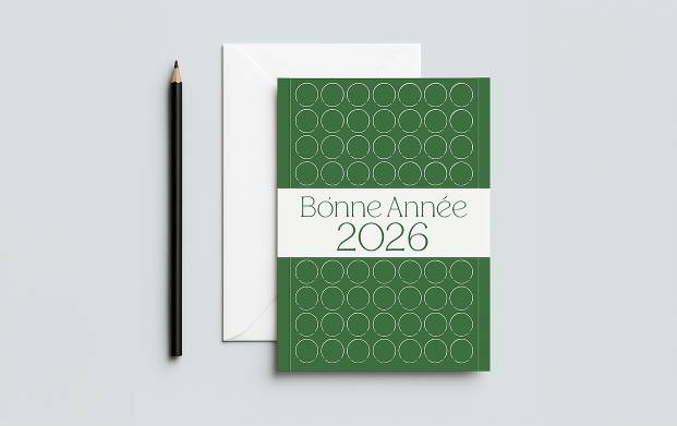 Souhaitez vos vœux pour l'année 2026 grâce aux carte de vœux personnalisés en express