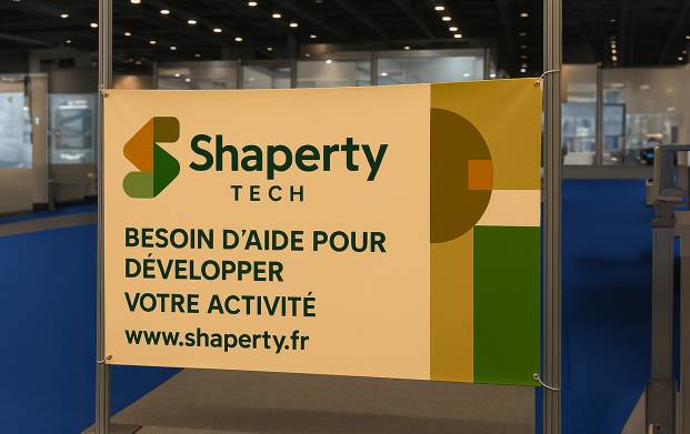 Pour être vu à 360 degrés, imprimez une bâche recto verso