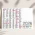 Calendrier souple personnalisé A3 Offrez un calendrier A3 personnalisé pour la nouvelle année