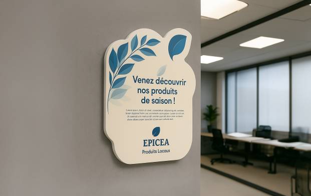 Personnalisez votre panneau de présentation avec notre service d'impression sur-mesure et à la forme.