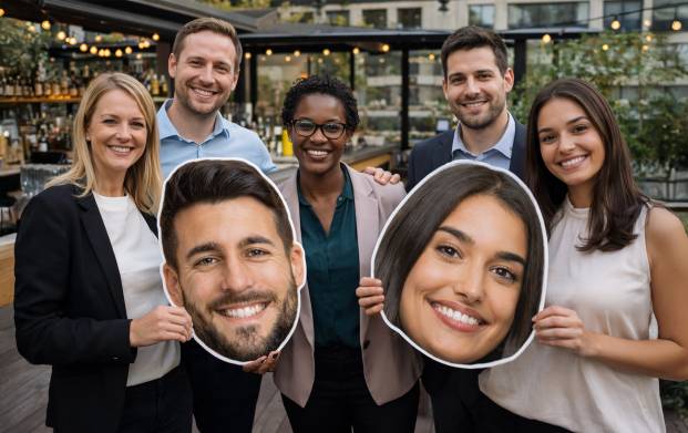 Personnaliser des têtes géantes avec le visage de vos collaborateur pour créer un événement sur-mesure et surprenant