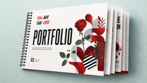 Un portfolio pratique avec sa reliure métallique pour présenter tous vos créations.