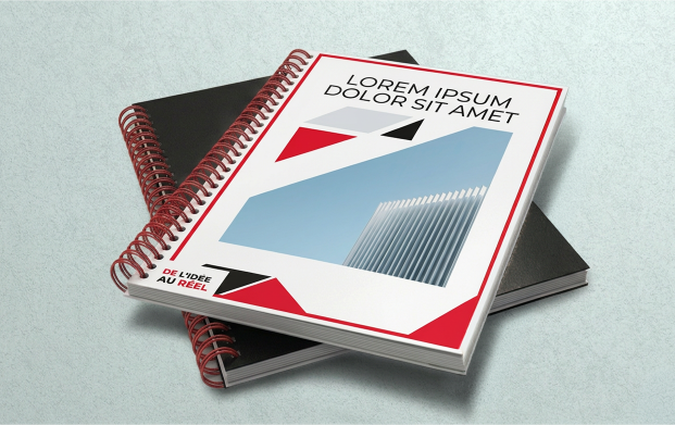 Dossier de présentation classique personnalisé imprimé pour organiser et présenter des documents professionnels lors de rendez-vous, salons et présentations d'entreprise.