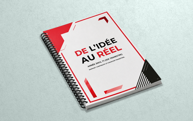 Rapport classique imprimé et relié avec couverture personnalisée, idéal pour la présentation de rapports annuels, rapports d'activité, dossiers d'entreprise et documents professionnels de haute qualité.