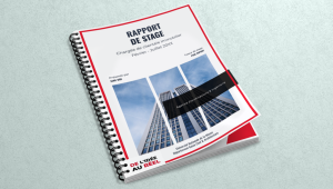 Rapport professionnel imprimé en express avec reliure métallique soignée et couverture personnalisée. Solution d'impression rapide de rapports, dossiers et documents d'entreprise avec une finition de qualité.