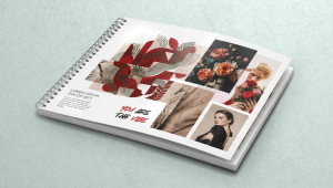 Lookbook Express imprimé présentant une collection de produits, de vêtements ou de créations, conçu pour valoriser une marque grâce à une impression professionnelle, une finition soignée et une fabrication rapide.