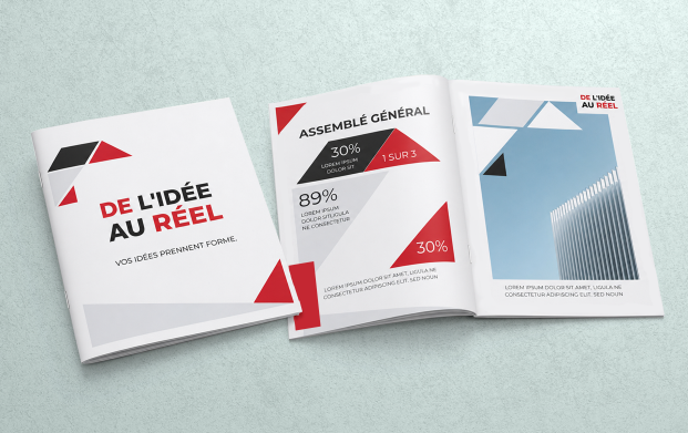 Brochure express personnalisée imprimée en couleur ou en noir et blanc, un support de communication professionnel idéal pour présenter une entreprise, des produits ou des services avec une impression rapide et une finition agrafée.