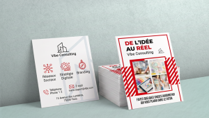 Découvrez nos cartes de visite carrées pour une première impression mémorable