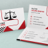 Ajoutez une touche sophistiquée à votre présentation avec notre carte de visite pour avocats.