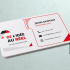 Carte de visite professionnelle en PVC personnalisée, imprimée en couleur avec des coins arrondis, idéale pour présenter son entreprise, ses coordonnées ou identifier les membres et participants lors d’un événement avec perforation ronde possible.