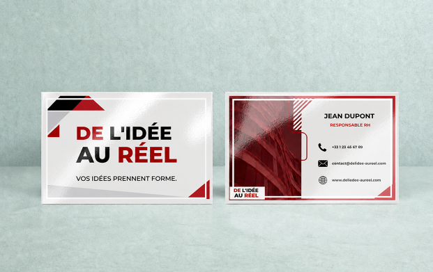 Affirmez votre professionnalisme avec notre service d'impression de cartes de visite professionnelle &avec une finition pelliculage.