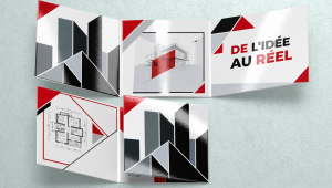Plaquette commerciale classique personnalisée imprimée en couleur recto-verso, disponible en 2 ou 3 volets, aux formats A4, A5 ou carré, avec un choix de papiers satinés ou brillants de 170, 300 ou 350 g et plusieurs options de pliage, dont le pli en 2 et le pli roulé avec finition pelliculage pour renforcer la protection et valoriser les supports de communication professionnels.