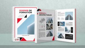 Dossier de formation personnalisé imprimé en express avec reliure professionnelle, conçu pour les organismes de formation, entreprises et centres de formation souhaitant remettre des supports pédagogiques de qualité.