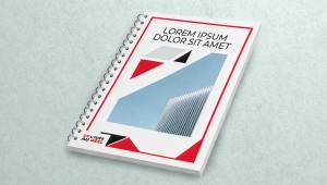 Dossier professionnel avec couverture transparente et reliure spirale