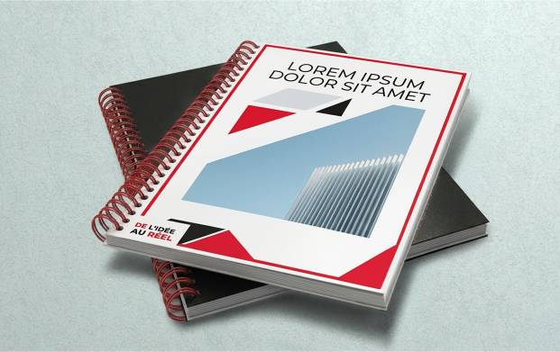 Dossier de présentation classique personnalisé imprimé pour organiser et présenter des documents professionnels lors de rendez-vous, salons et présentations d'entreprise.