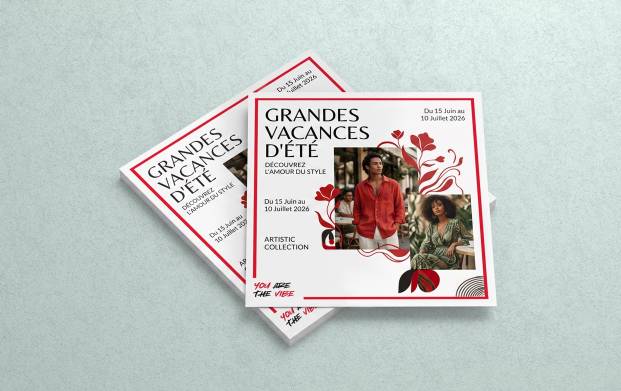 Flyer classique personnalisé imprimé en couleur ou en noir et blanc, un support de communication papier idéal pour promouvoir une entreprise, un produit, un service, une offre ou un événement.