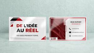 Affirmez votre professionnalisme avec notre service d'impression de cartes de visite professionnelle &avec une finition pelliculage.