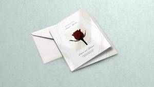 Faire-part de mariage personnalisé avec finitions premium au choix : pelliculage, vernis sélectif, vernis 3D, dorure or ou dorure argent, pour une invitation élégante et raffinée.