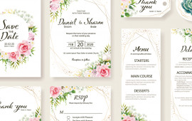 Invitations et faire-parts de mariages élégantes