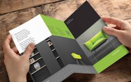 La brochure est un support publicitaire qui est composé de feuillets reliés par des agrafes ou bien à l’aide de colle PUR.