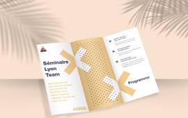 Dépliants publicitaires personnalisés haute qualité pour professionnels. Large choix de formats et papiers. Service d'impression test gratuit. Réseau de 43 agences en France pour une livraison ultra-rapide.