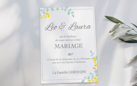 Nous vous proposons de créer un faire-part personnalisé et partager les grands moments de votre vie.