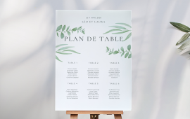 Personnalisez votre plan de table aux couleurs de votre événement. Que ce soit pour un mariage ou pour une réception professionnelle, nous imprimons votre plan de table en haute définition.