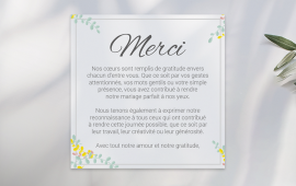 Envoyez vos remerciements personnalisez avec COPYTOP