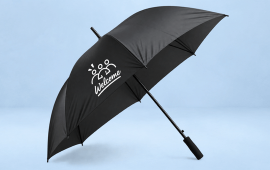 Parapluie logoté pour gagner en visibilité