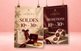Affiche personnalisée pour promouvoir vos soldes et offres spéciales en magasin