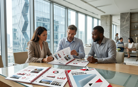 Rapport professionnel imprimé et relié avec une finition soignée, idéal pour les rapports d'activité, rapports financiers, rapports de stage, mémoires et dossiers d'entreprise. Illustration de l'impression de rapports personnalisés avec reliure de qualité.