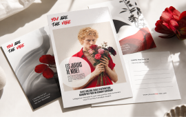 Carte postale personnalisée imprimée, idéale pour communiquer avec vos clients ou proches, promouvoir une entreprise, un événement, une offre ou une destination.