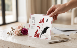 Carte d’invitation personnalisée imprimée pour annoncer un événement professionnel ou particulier, avec différents formats, papiers et finitions au choix.