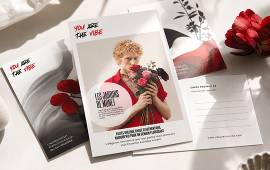 Carte postale personnalisée imprimée, idéale pour communiquer avec vos clients ou proches, promouvoir une entreprise, un événement, une offre ou une destination.