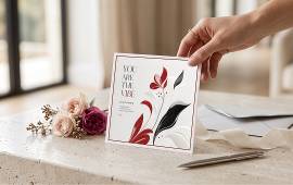 Carte d’invitation personnalisée imprimée pour annoncer un événement professionnel ou particulier, avec différents formats, papiers et finitions au choix.